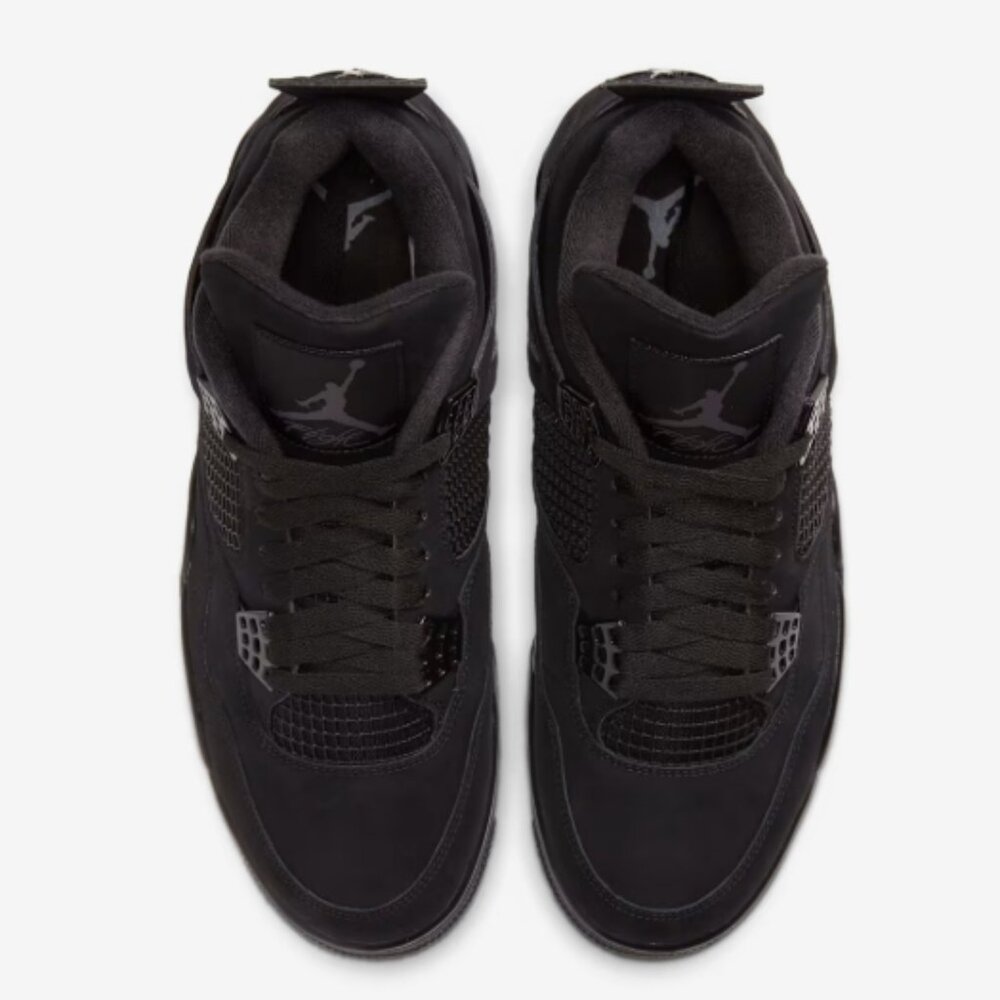 Nike Air Jordan 4 Black Cat BQ7669-010 GS PS TD Kids Size 13y New - Picture 2 of 5